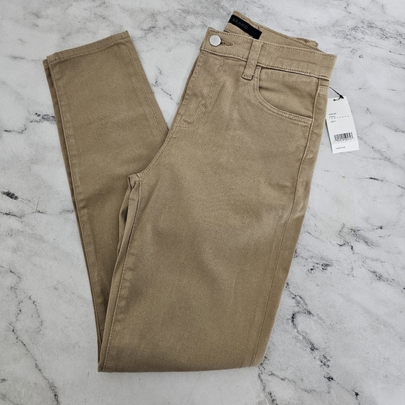 J Brand Alana High Rise Crop Skinny Tan Camel Jeans 26 NWT - Picture 3 of 11